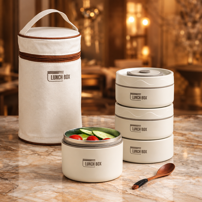 Portable Lunch Box With Insulated Bag