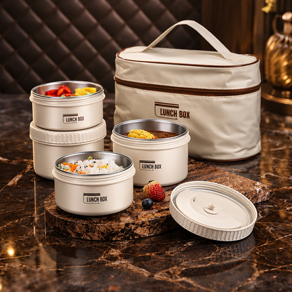 Portable Lunch Box With Insulated Bag