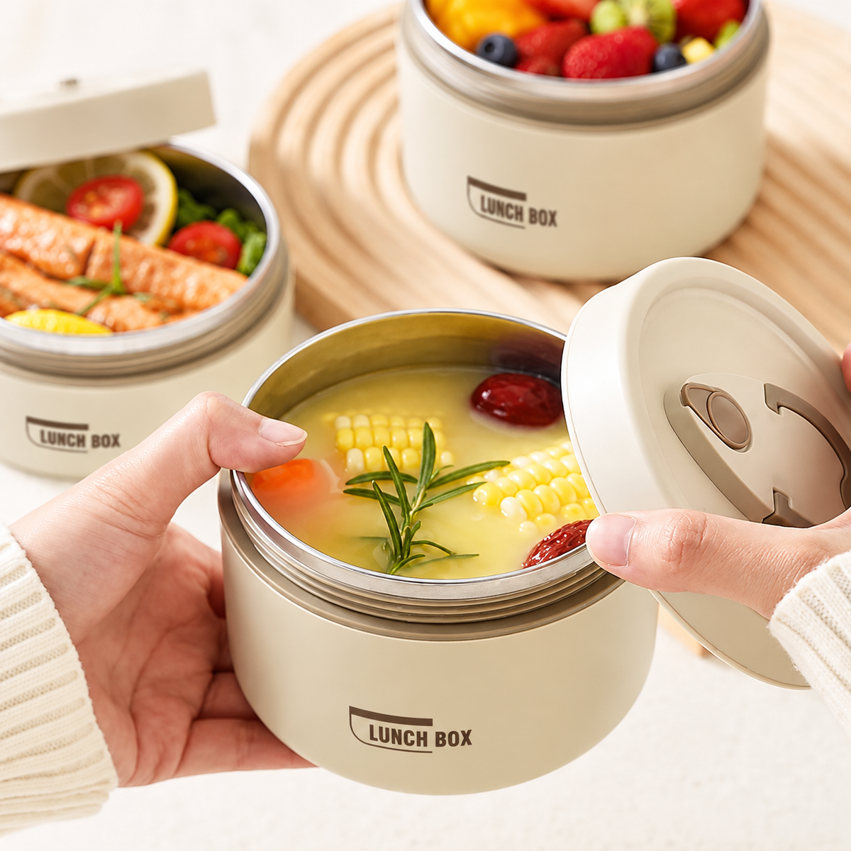 Portable Lunch Box With Insulated Bag