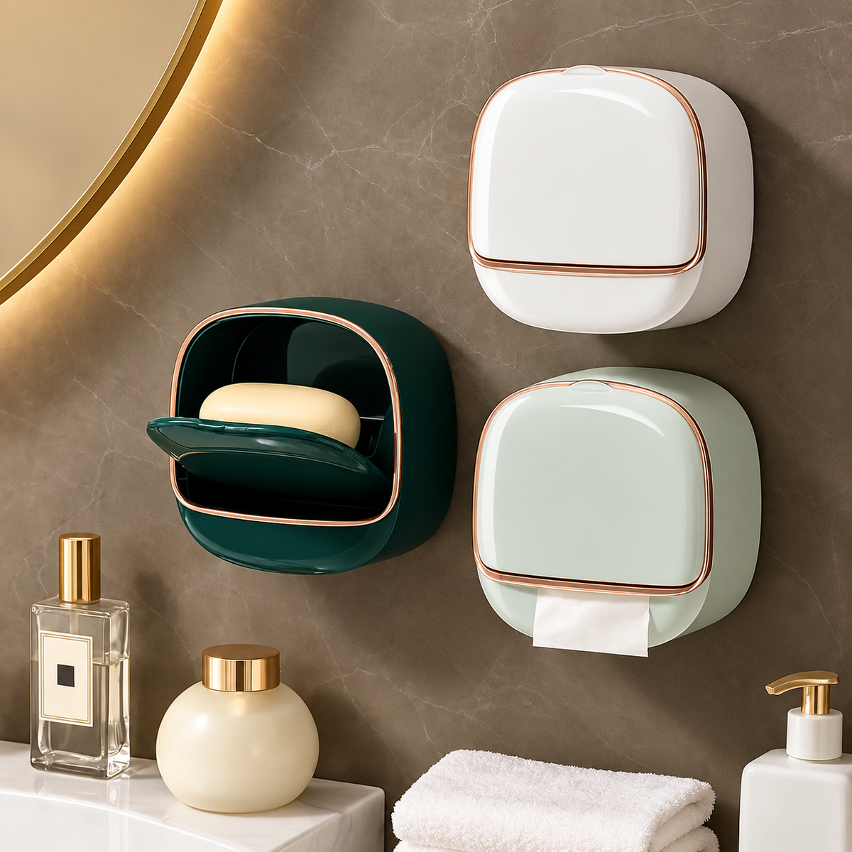 Luxury Wall Mounted Soap Box (High Quality Imported)