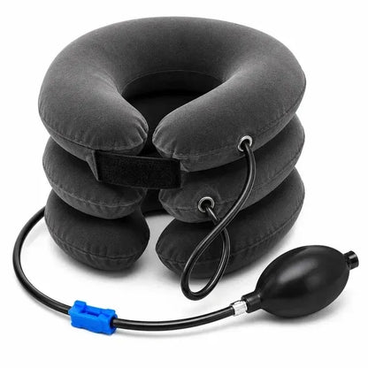Cervical Spine Traction Neck Pillow – Adjustable Inflatable Neck Support Collar