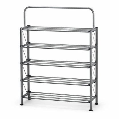 Foldable Shoe Rack with Wall Hanging
