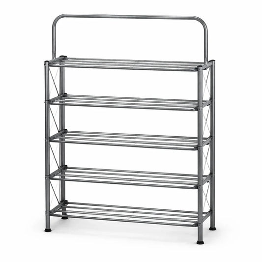 Foldable Shoe Rack with Wall Hanging